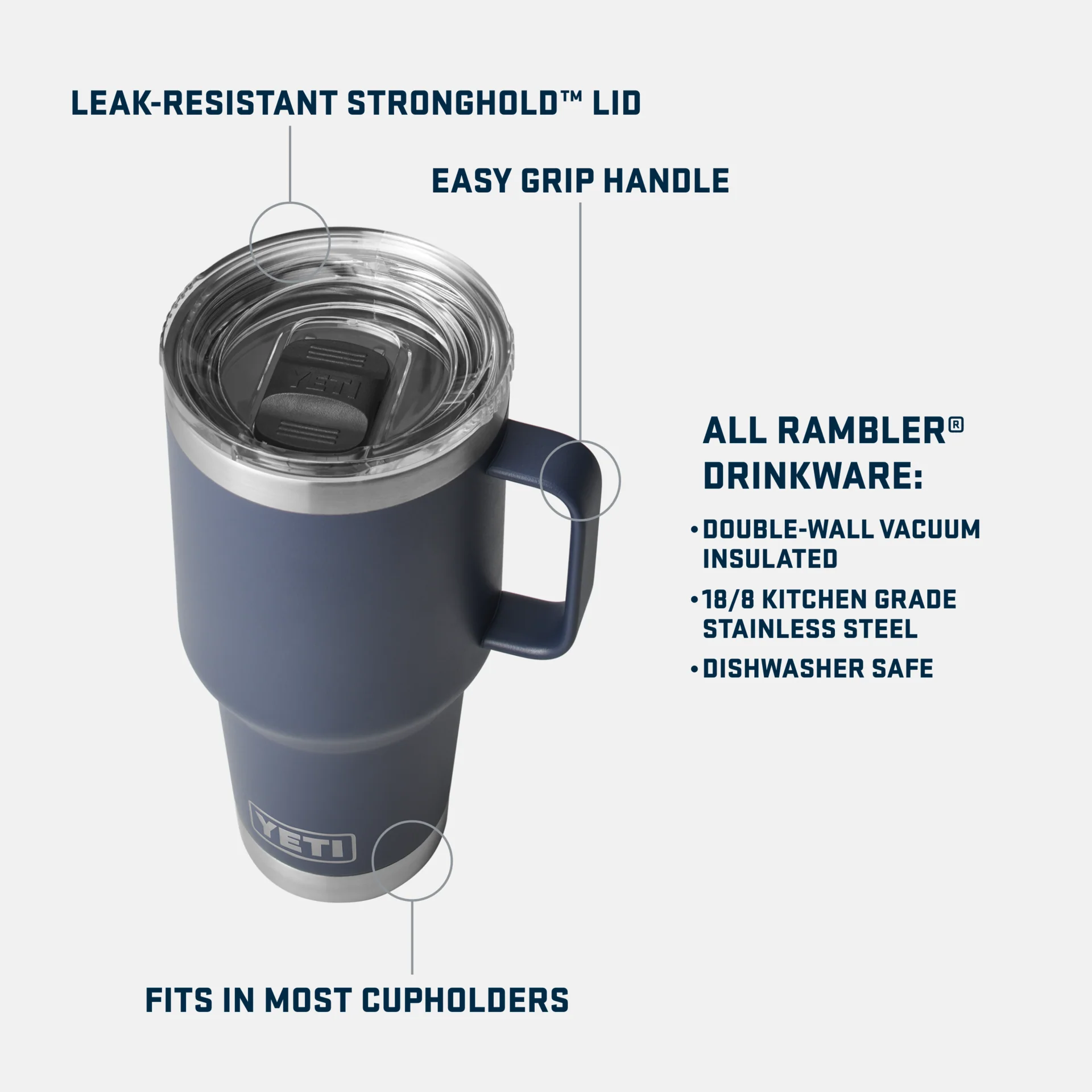 Rambler® 30 oz (887 ml) Travel Mug - Image 4