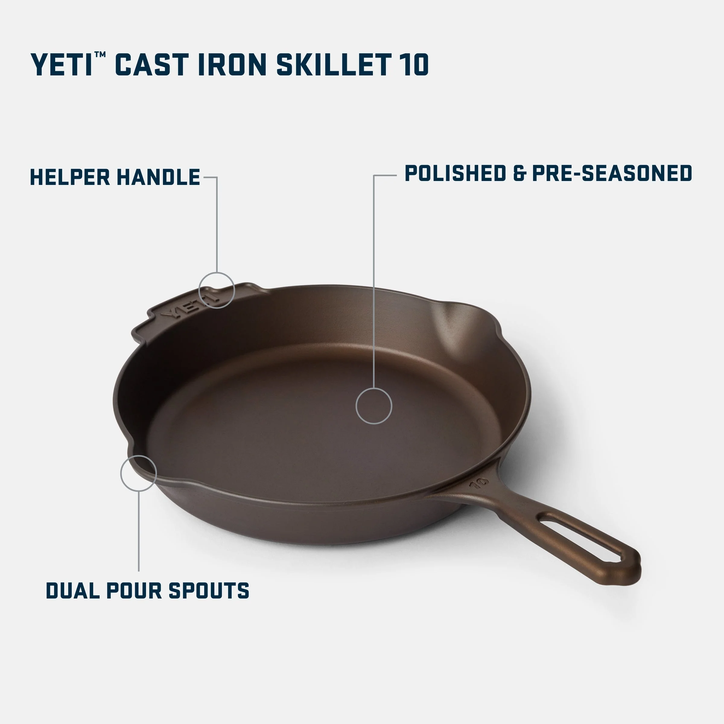 YETI™ 10 Cast Iron Skillet - Image 4