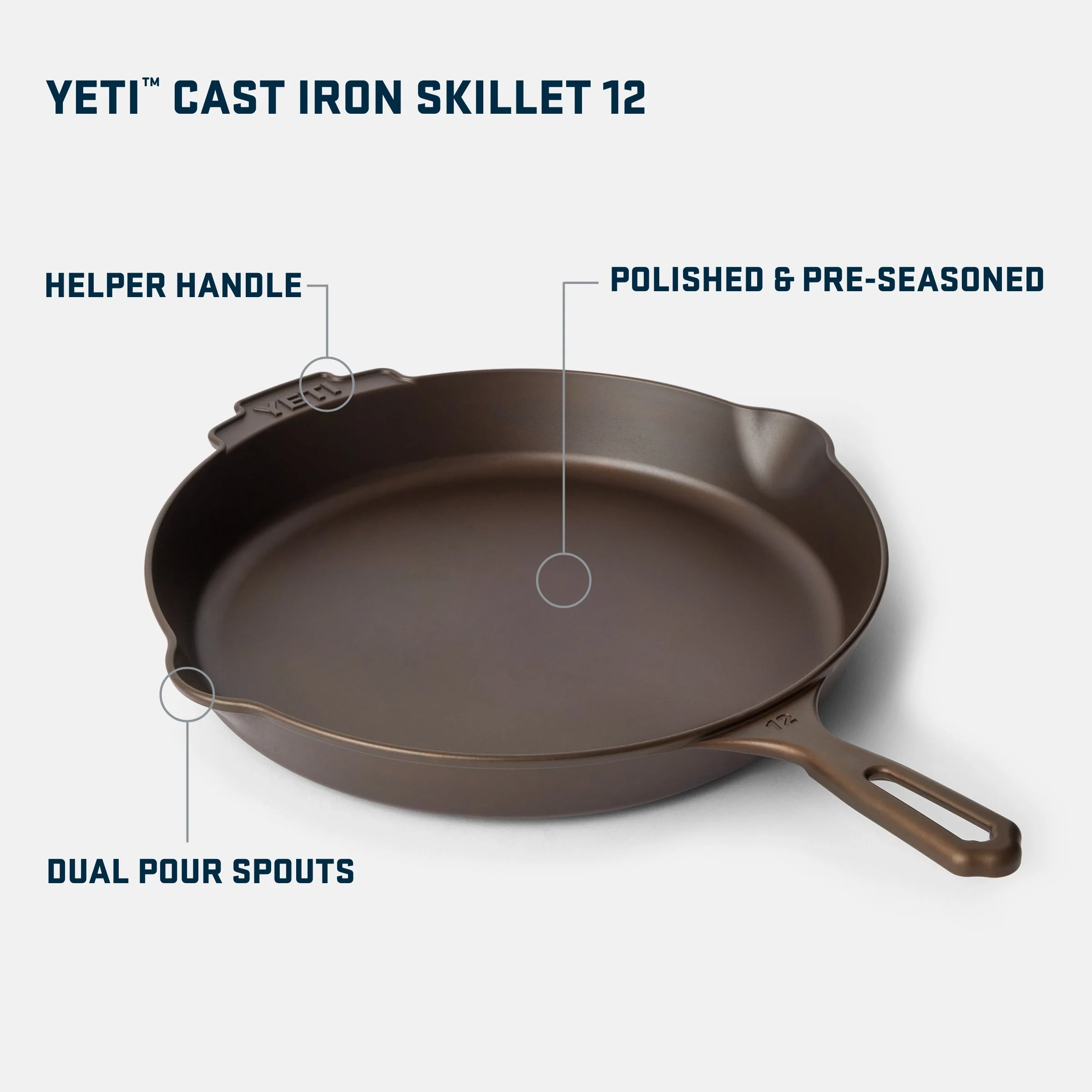 YETI™ 12 Cast Iron Skillet - Image 7