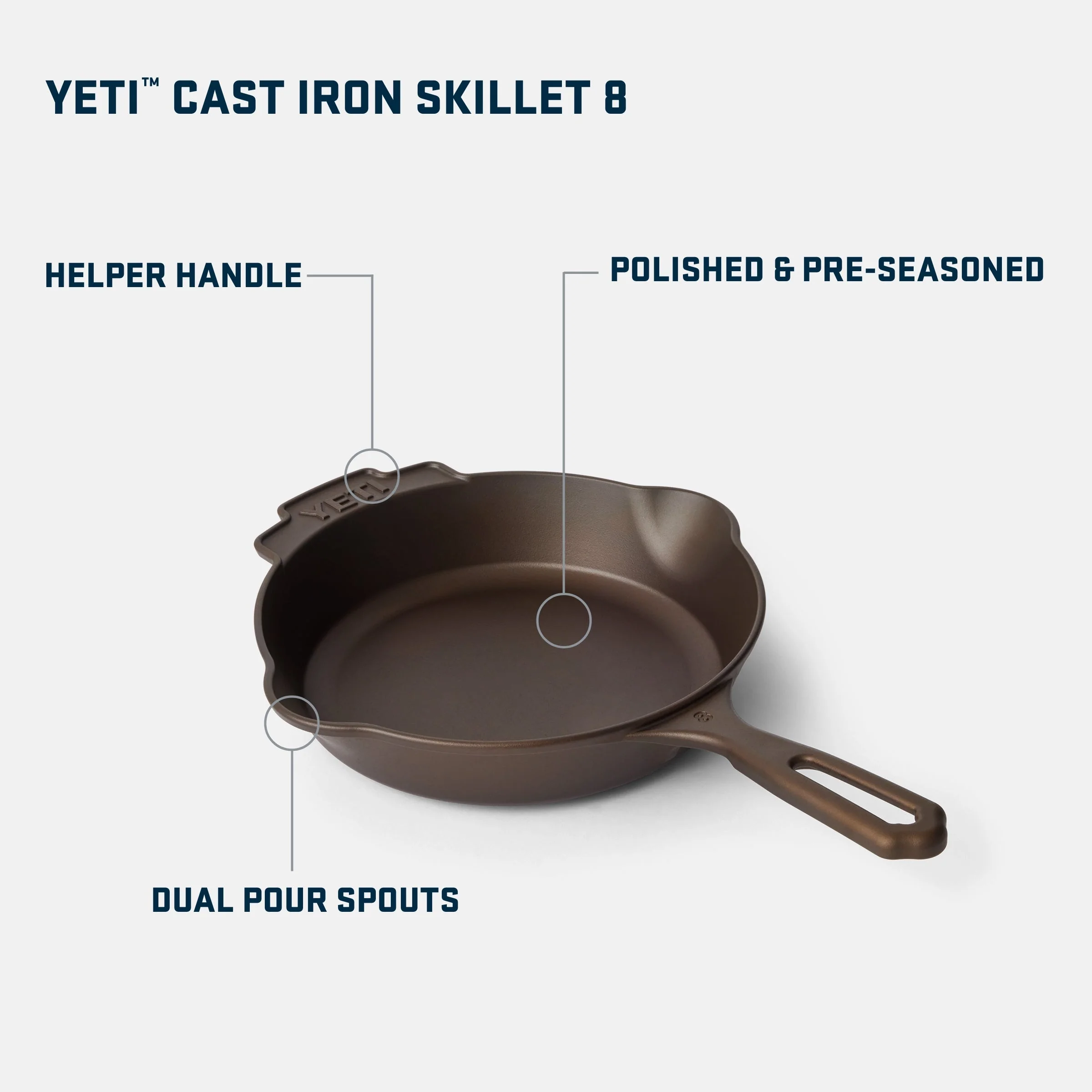 YETI™ 8 Cast Iron Skillet - Image 5