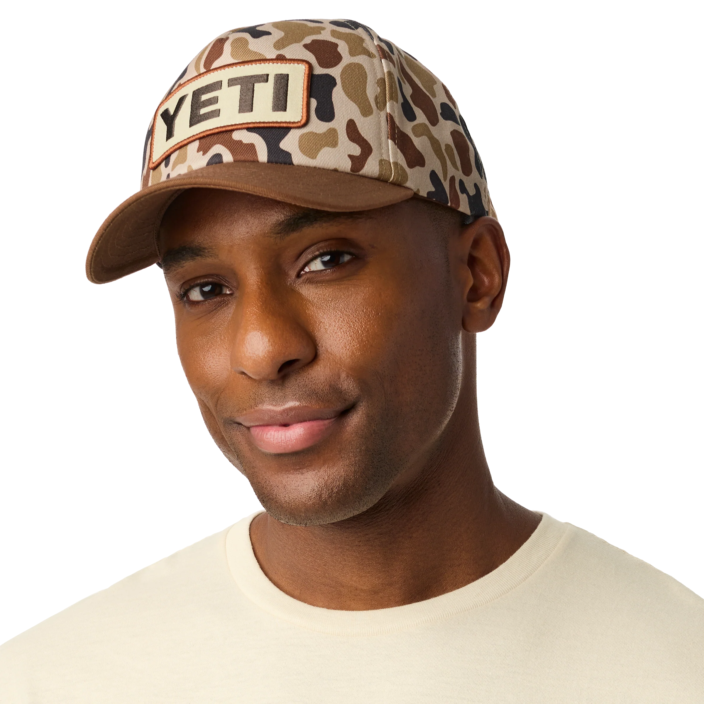 YETI® Wetlands Camo Logo Badge Mid Pro Flat Brim Hat - Image 6